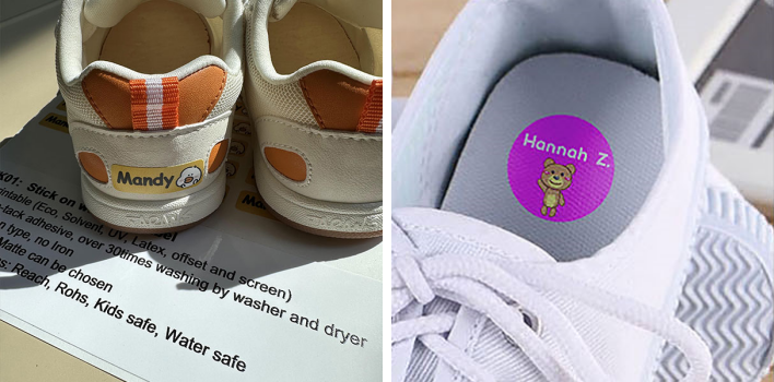 stick on clothing labels Bleiben Sie an Kleidungsetiketten