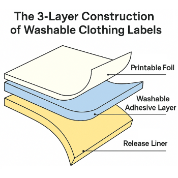 waschbare Aufkleberetiketten 